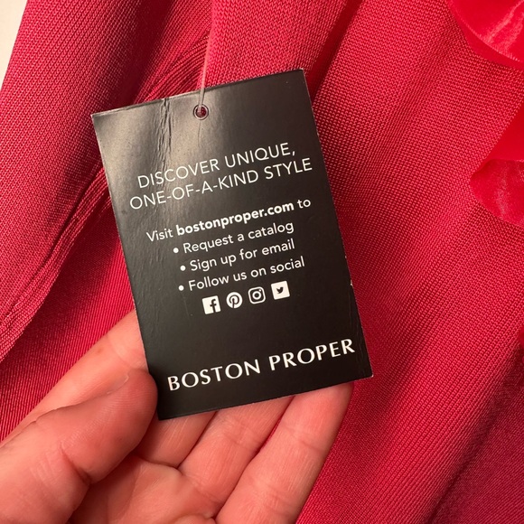 Boston Proper Ruffled Pink Blouse NWT - Picture 8 of 8
